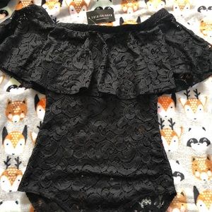 Beautiful Black Lace Bodysuit